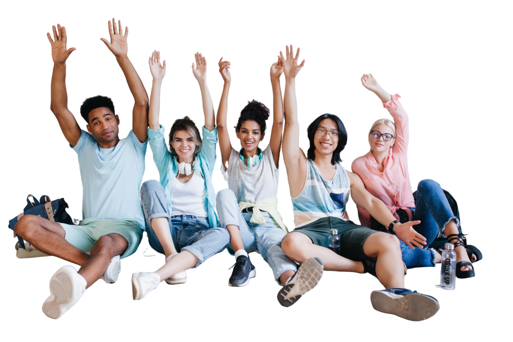 Teenagers enjoying fellowship together at our church.